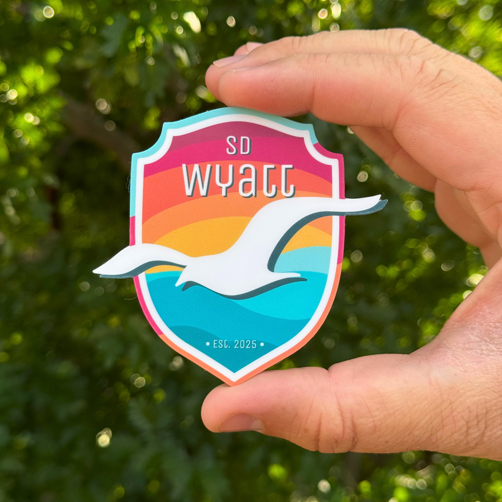 SD Wyatt Crest Sticker - SD Life