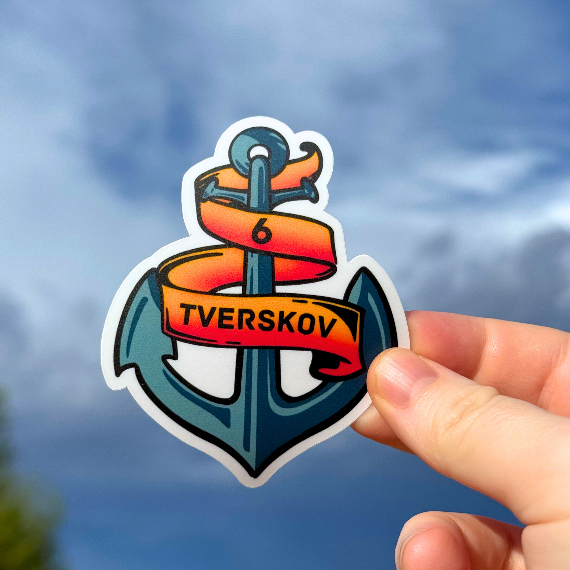 Jeppe 'The Achor' Tverskov Sticker - SD Life