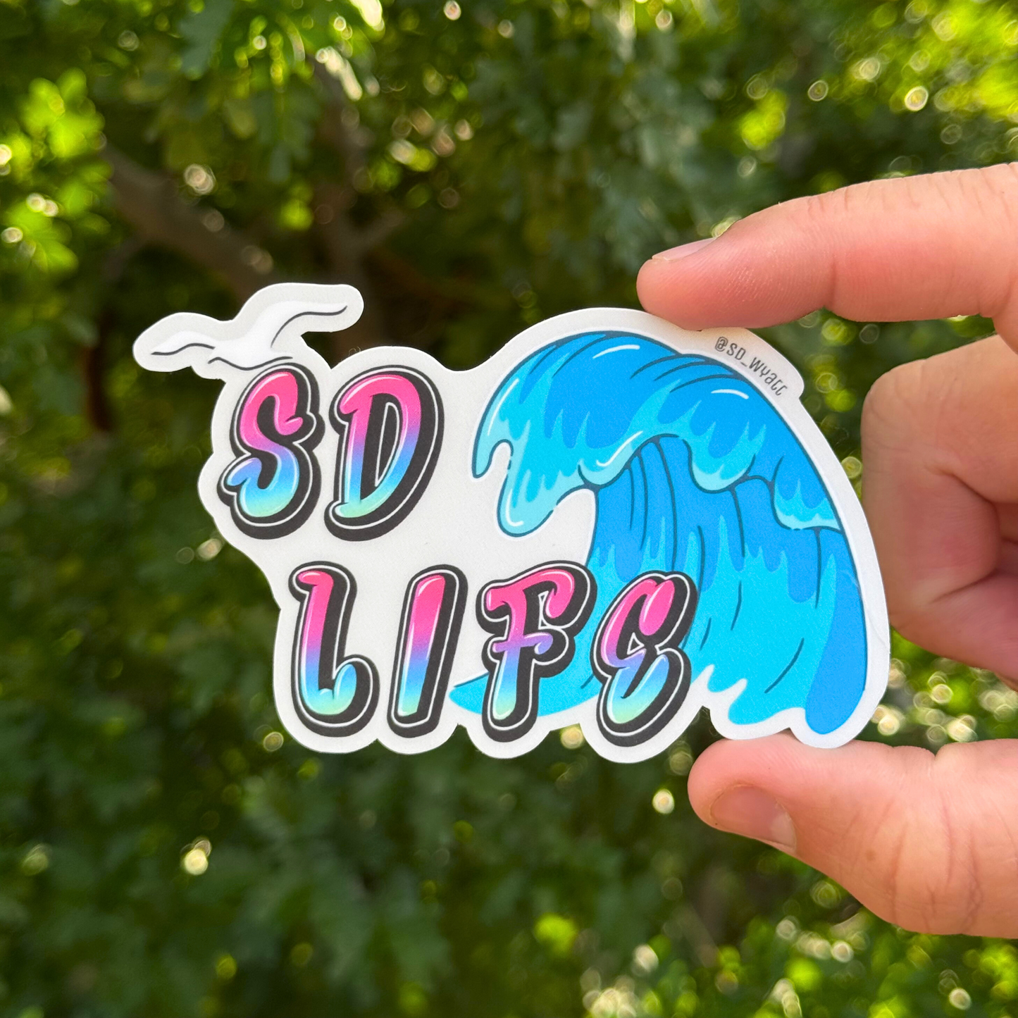 Wave Sticker - SD Life