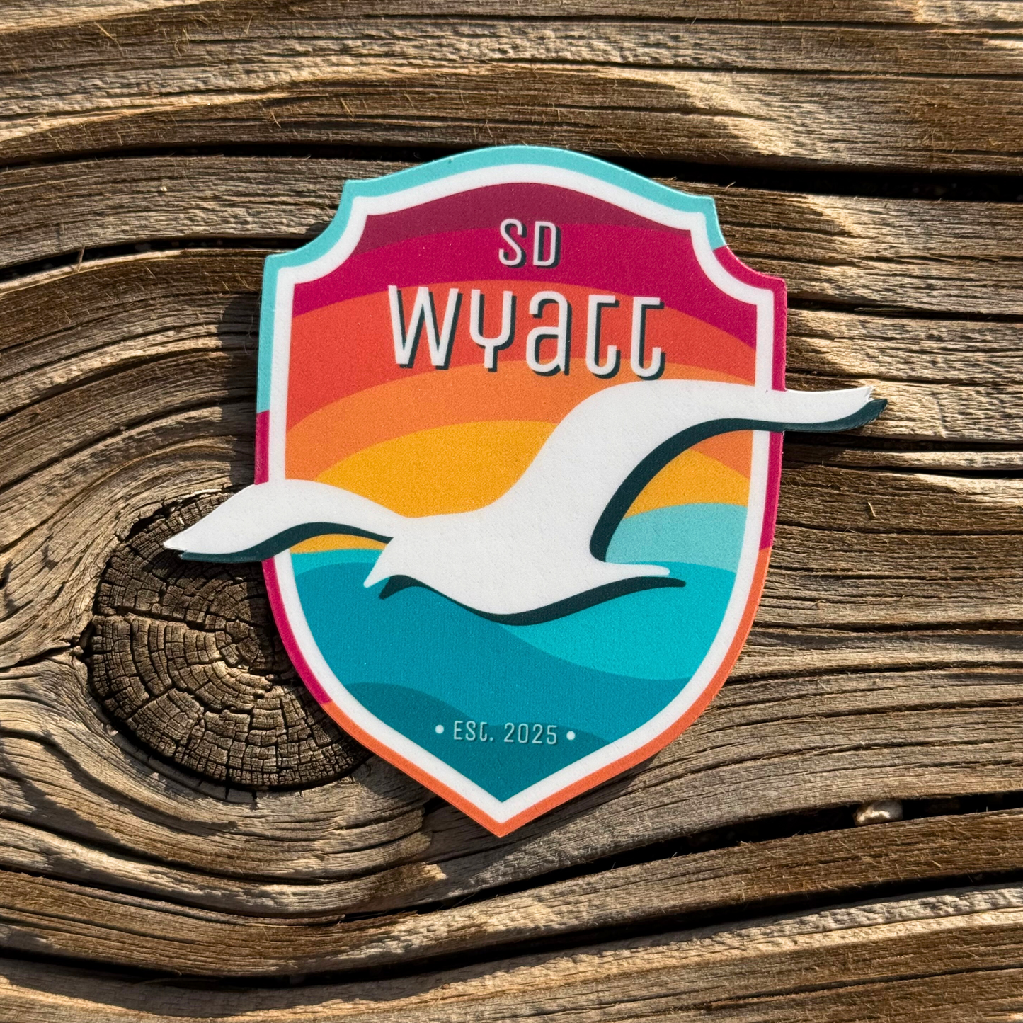 SD Wyatt Crest Sticker - SD Life