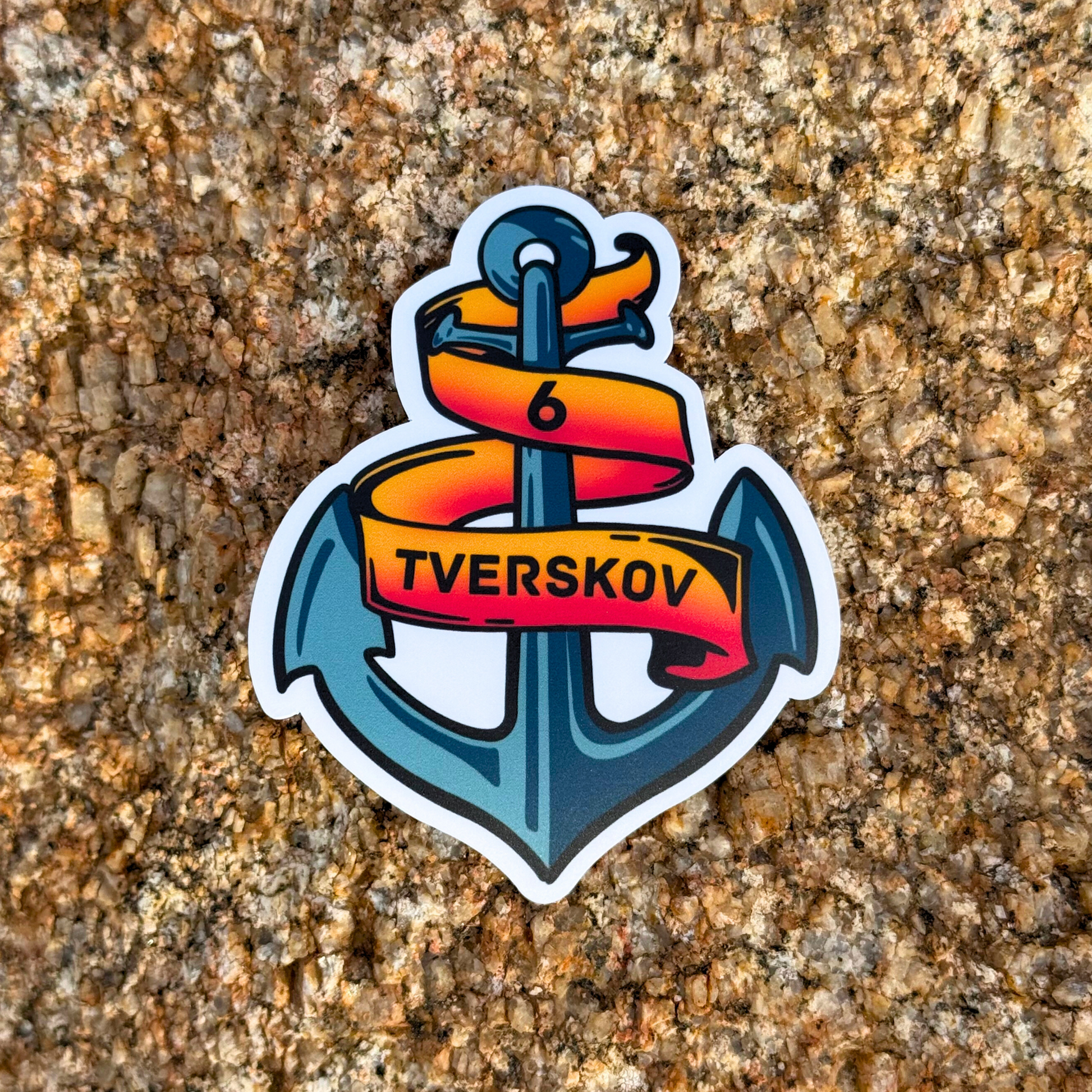 Jeppe 'The Achor' Tverskov Sticker - SD Life