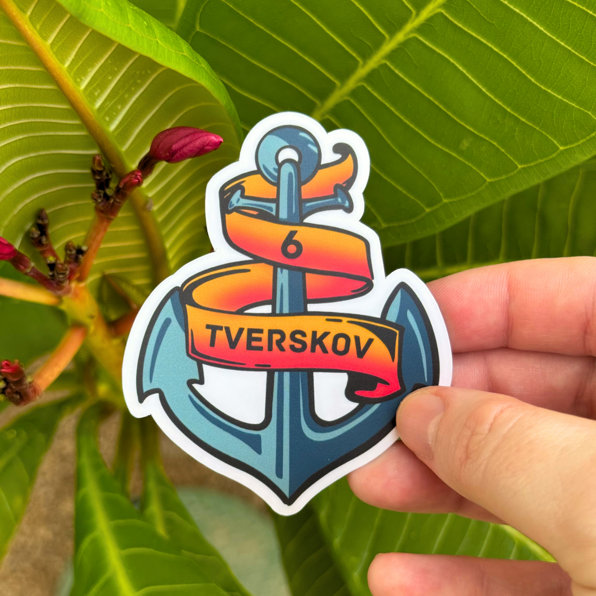 Jeppe 'The Achor' Tverskov Sticker - SD Life