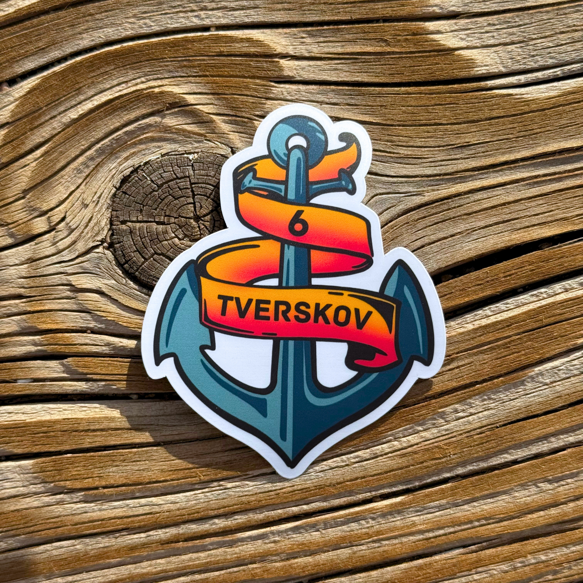 Jeppe 'The Achor' Tverskov Sticker - SD Life