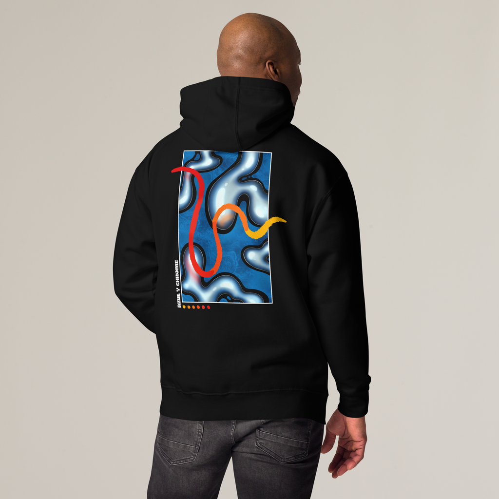 Azul Y Chrome Hoodie